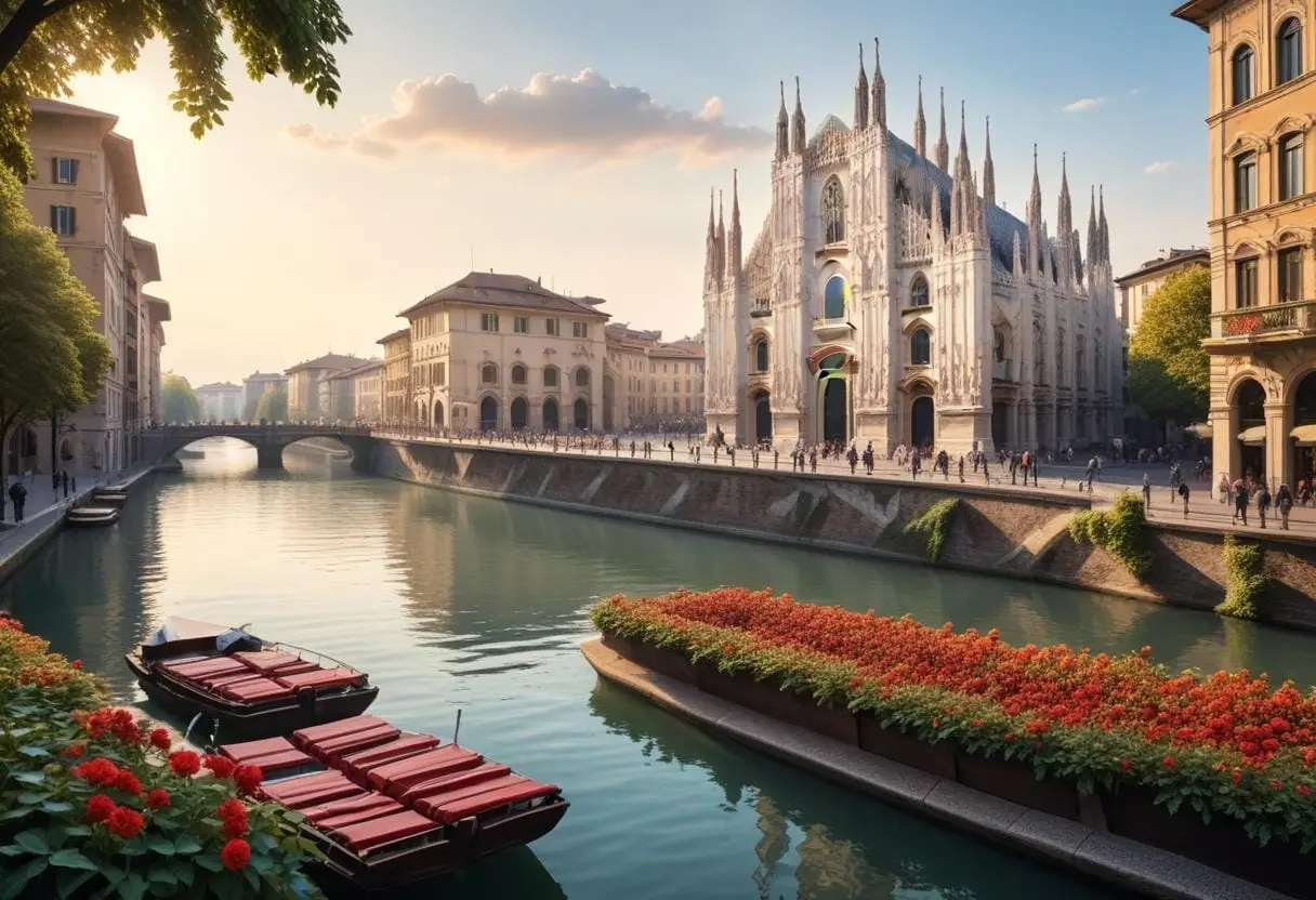 Hyra bil i Milano illustration