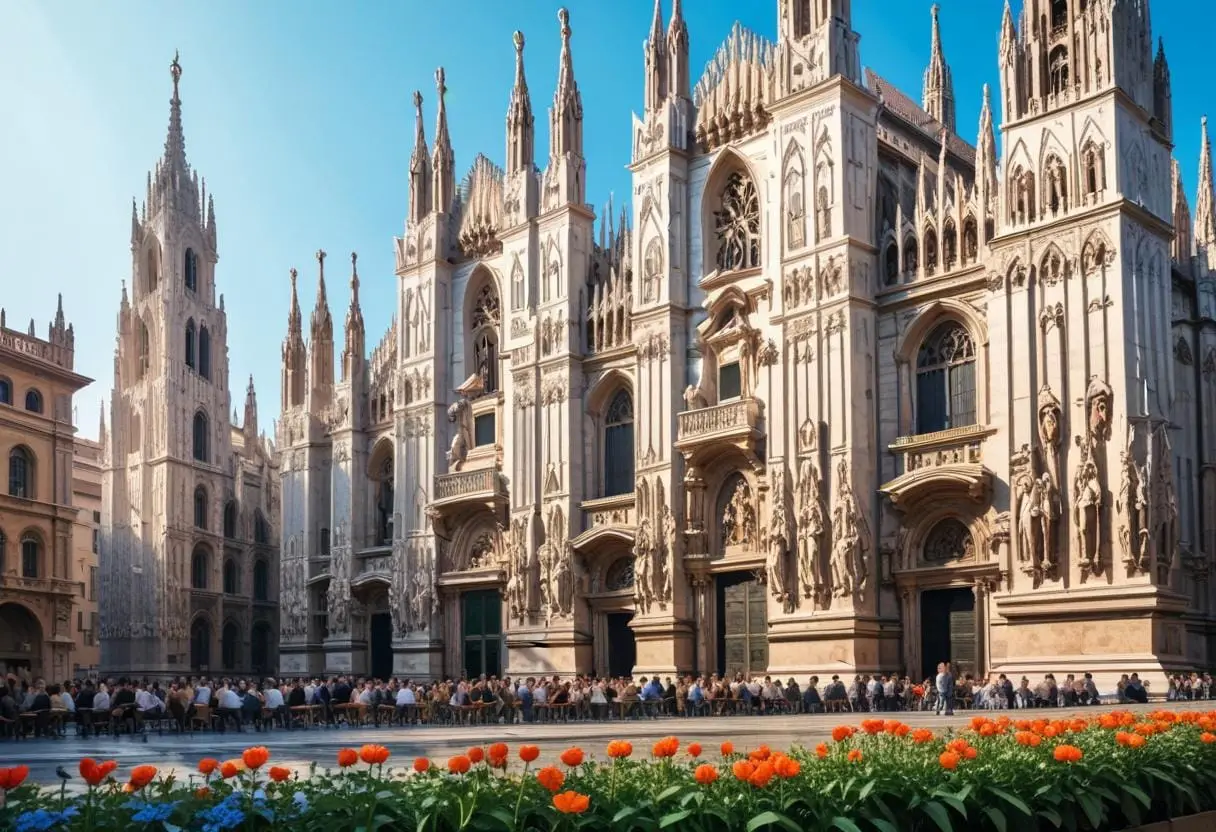 Hitta de bästa Instagram vänliga platserna i Milano illustration
