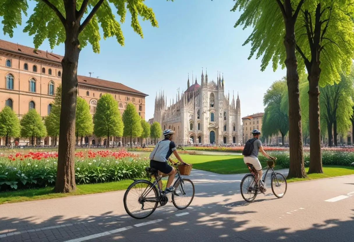 Hyra cykel i Milano – så enkelt och roligt! illustration