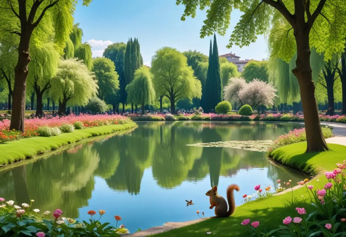 Upptäck djur och natur i Milano illustration