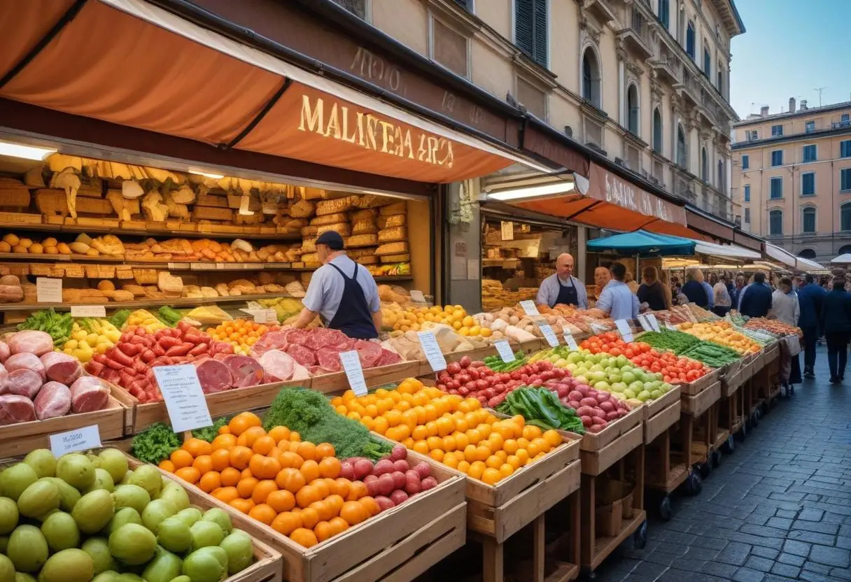 Upptäck de bästa matbutikerna i Milano! illustration