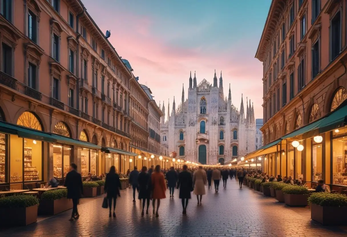 Arbetsmöjligheter i Milano illustration