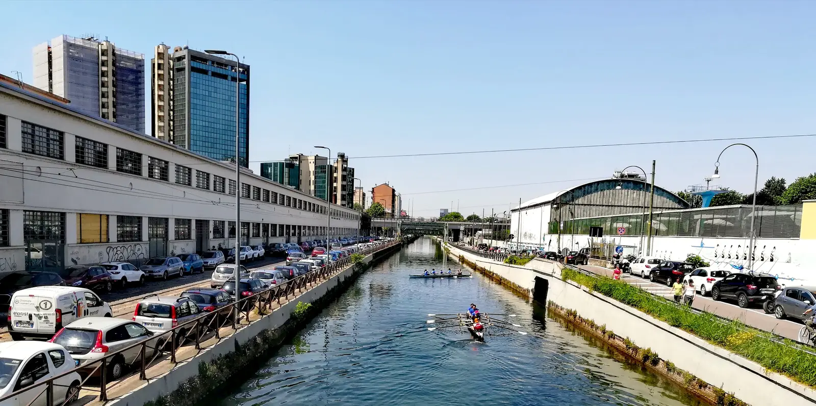 Naviglio Grande i Milano vid San Cristoforo